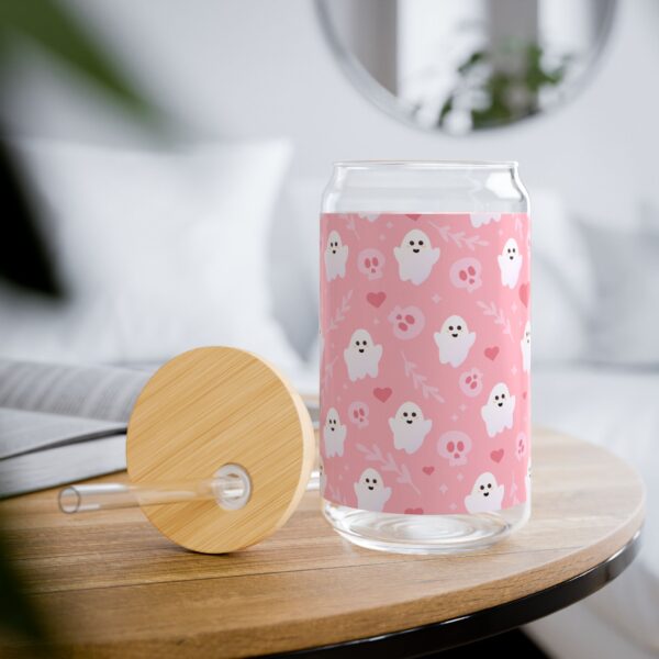 Pink Ghost Sipper Glass