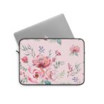 Pink Flowers Laptop Sleeve