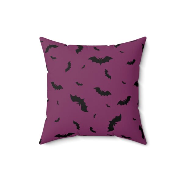 Bat Print Halloween Decor Pillow