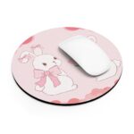 Pink Bunny Bliss Mouse Pad