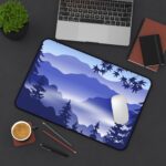 Blue Graphic Scenery Desk Mat