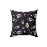 Skull And Snakes Halloween Pillow